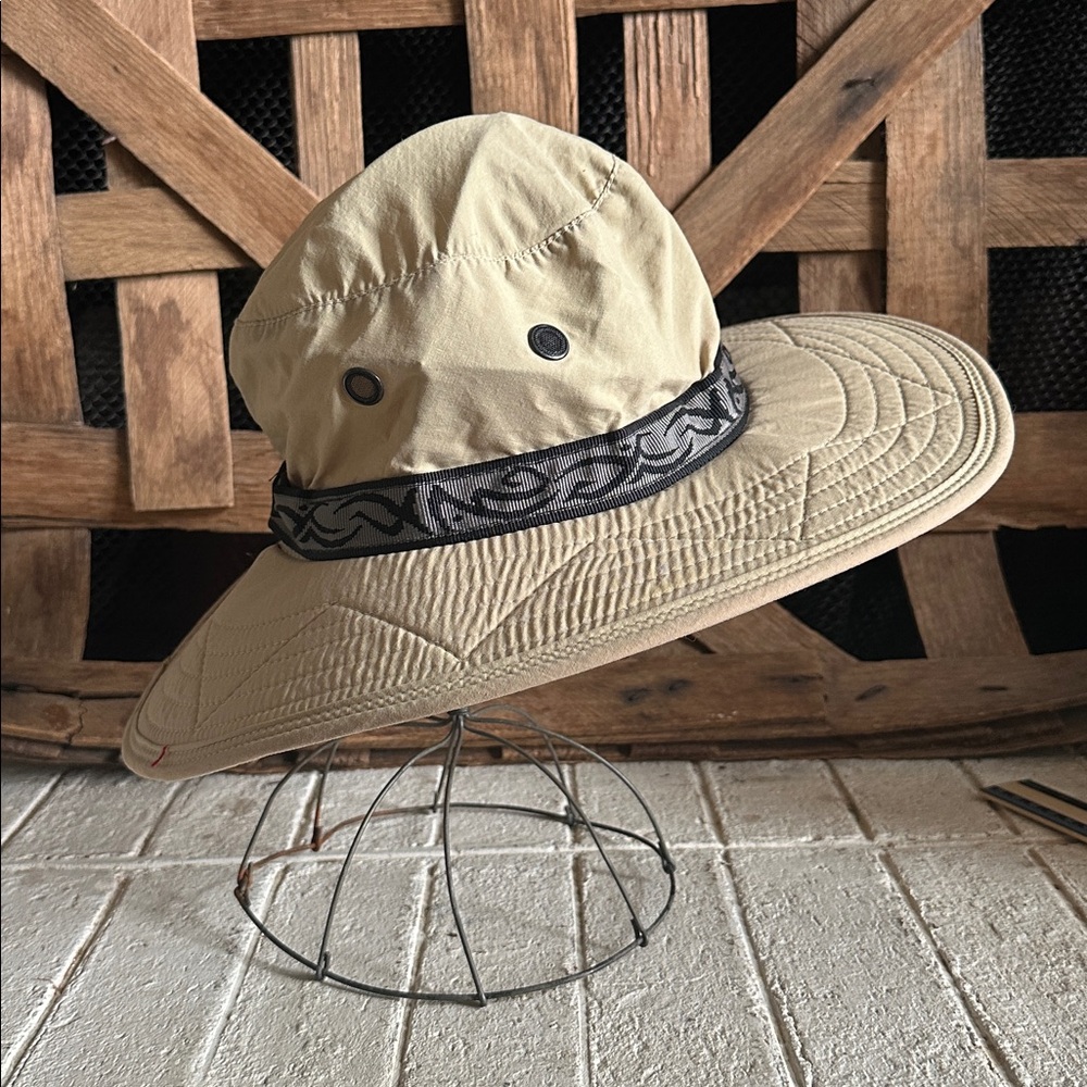Watership Trading Co Hat Boonie Bucket Outdoor Hiking Fishing Size M Beige USA